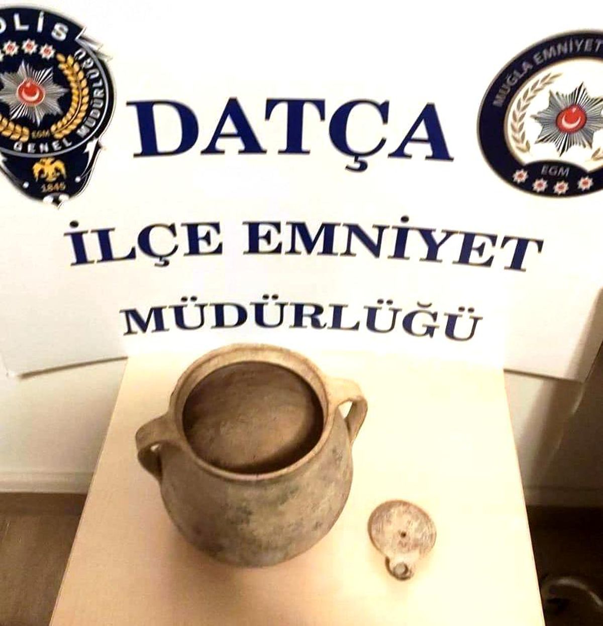 Datça\'da tarihi eser operasyonu