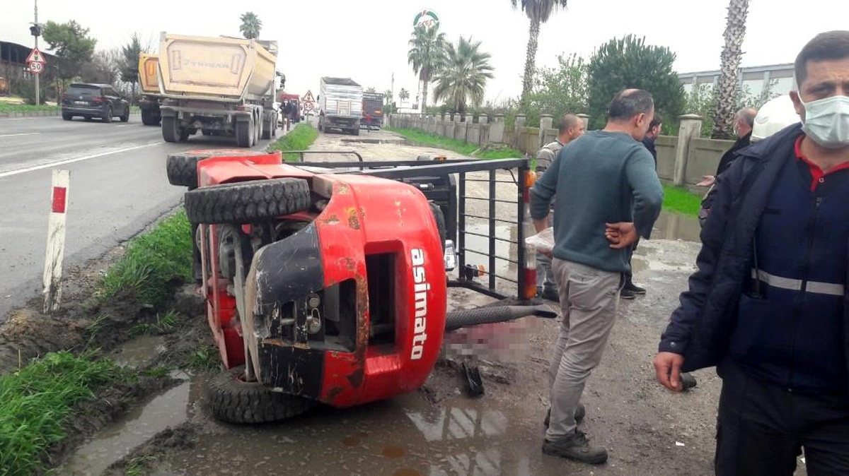 Forkliftin altında kalan işçi hayatını kaybetti