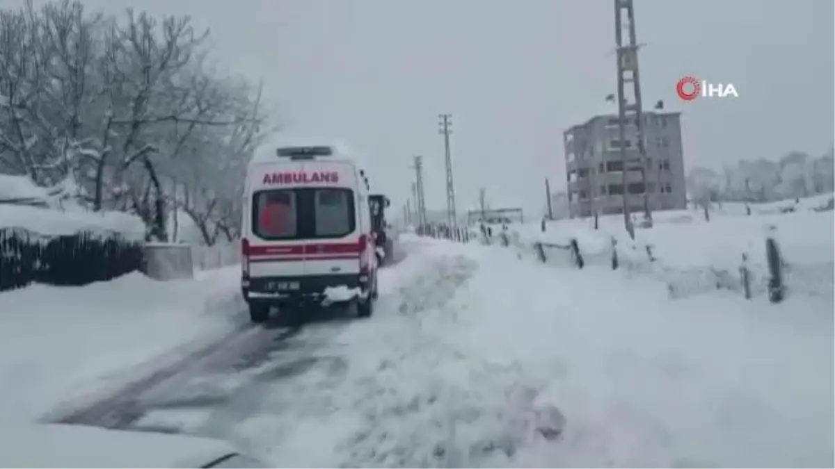 Hasta için karda seferber oldular