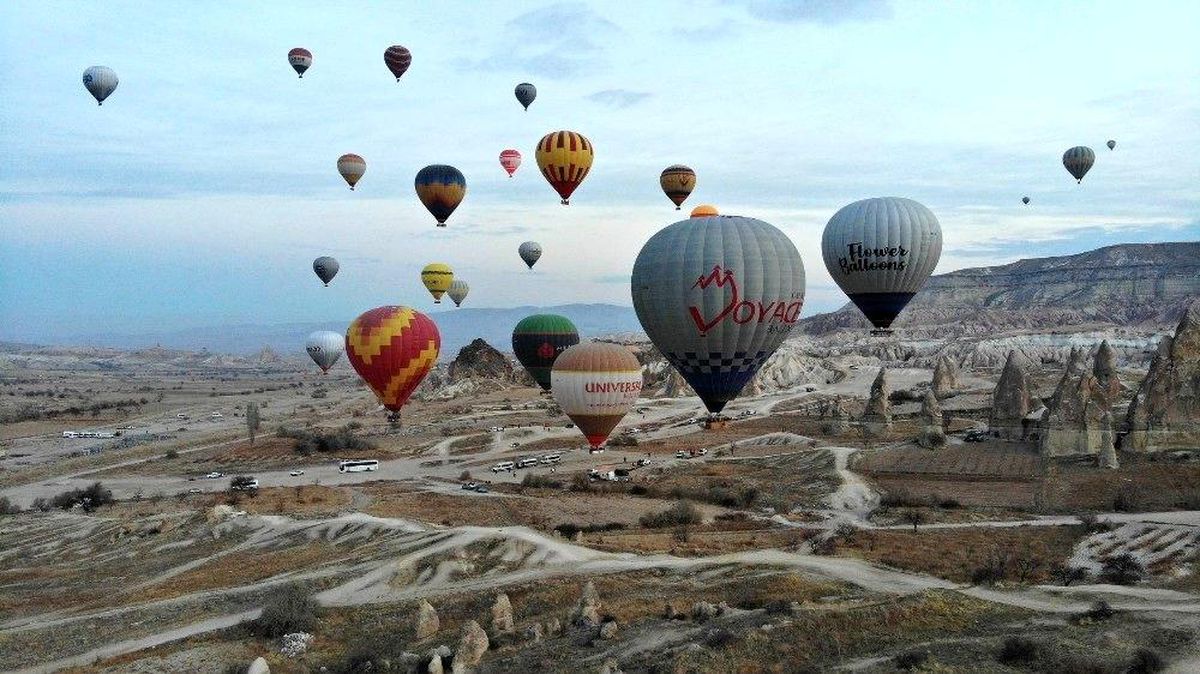 Kapadokya\'da sıcak hava balon turları 19 Şubat\'a kadar yapılamayacak