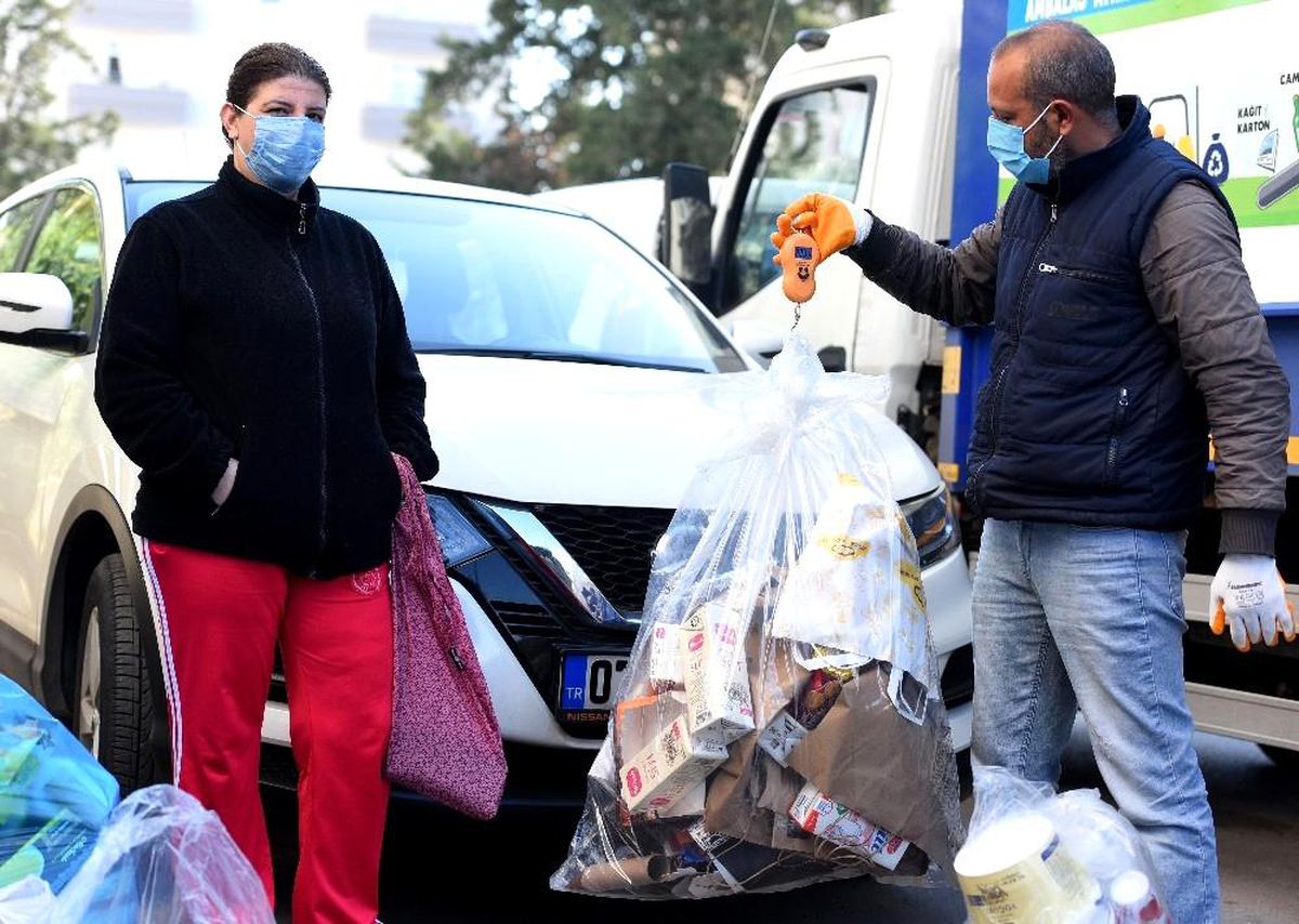 Ocak ayında Çevreci Komşu Kartla 64 bin 178 lira yüklendi