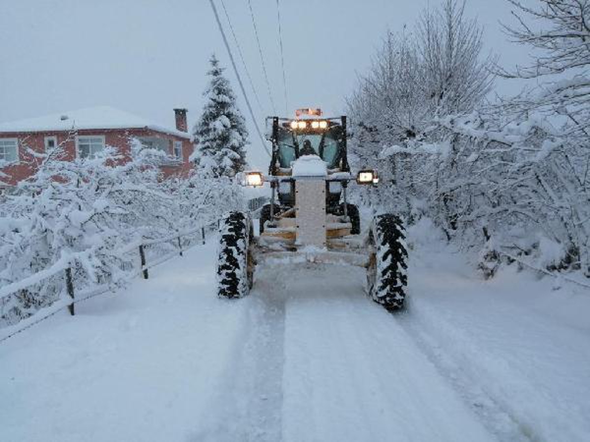Ordu\'da kar etkisi; mahalle yolları kapandı, eğitme ara verildi