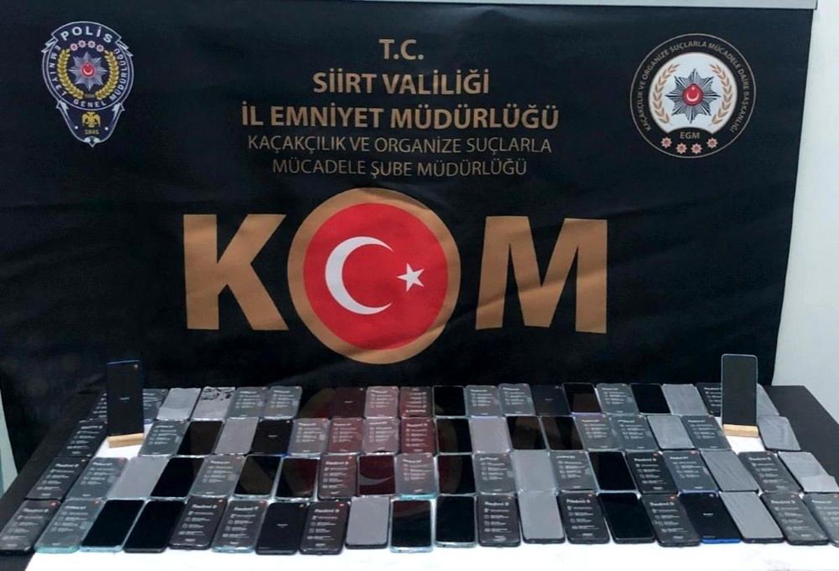 Siirt\'te gümrük kaçağı 80 adet cep telefonu ele geçirildi