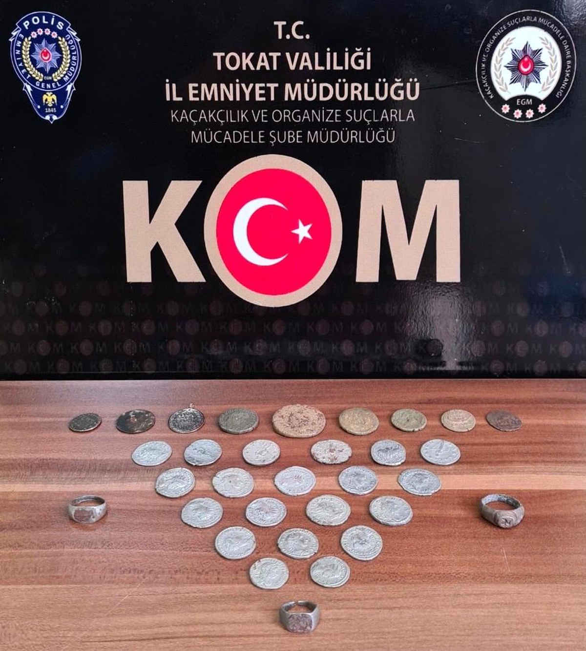 Tokat\'ta 36 parça tarihi eser ele geçirildi