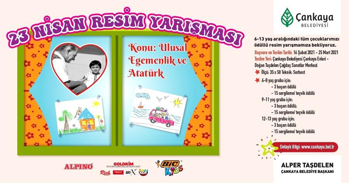 Son dakika haberleri... Çankaya Belediyesi\'nden "Ulusal Egemenlik ve Atatürk" resim yarışması