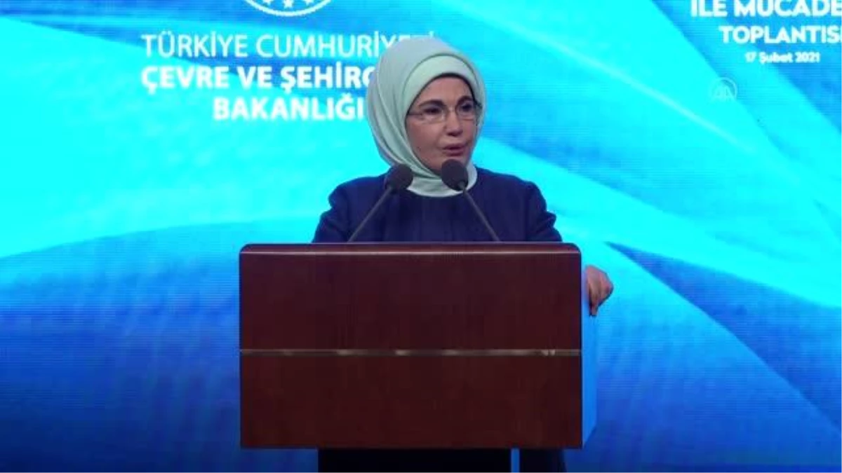 Emine Erdoğan, "İklim Değişikliğiyle Mücadele Toplantısı"nda konuştu (1)