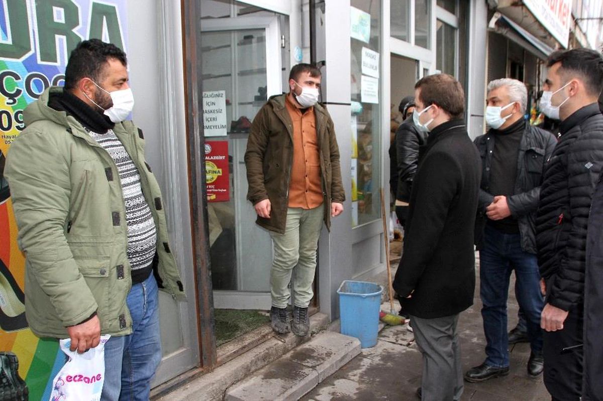 Malazgirt\'te korona virüs denetimi
