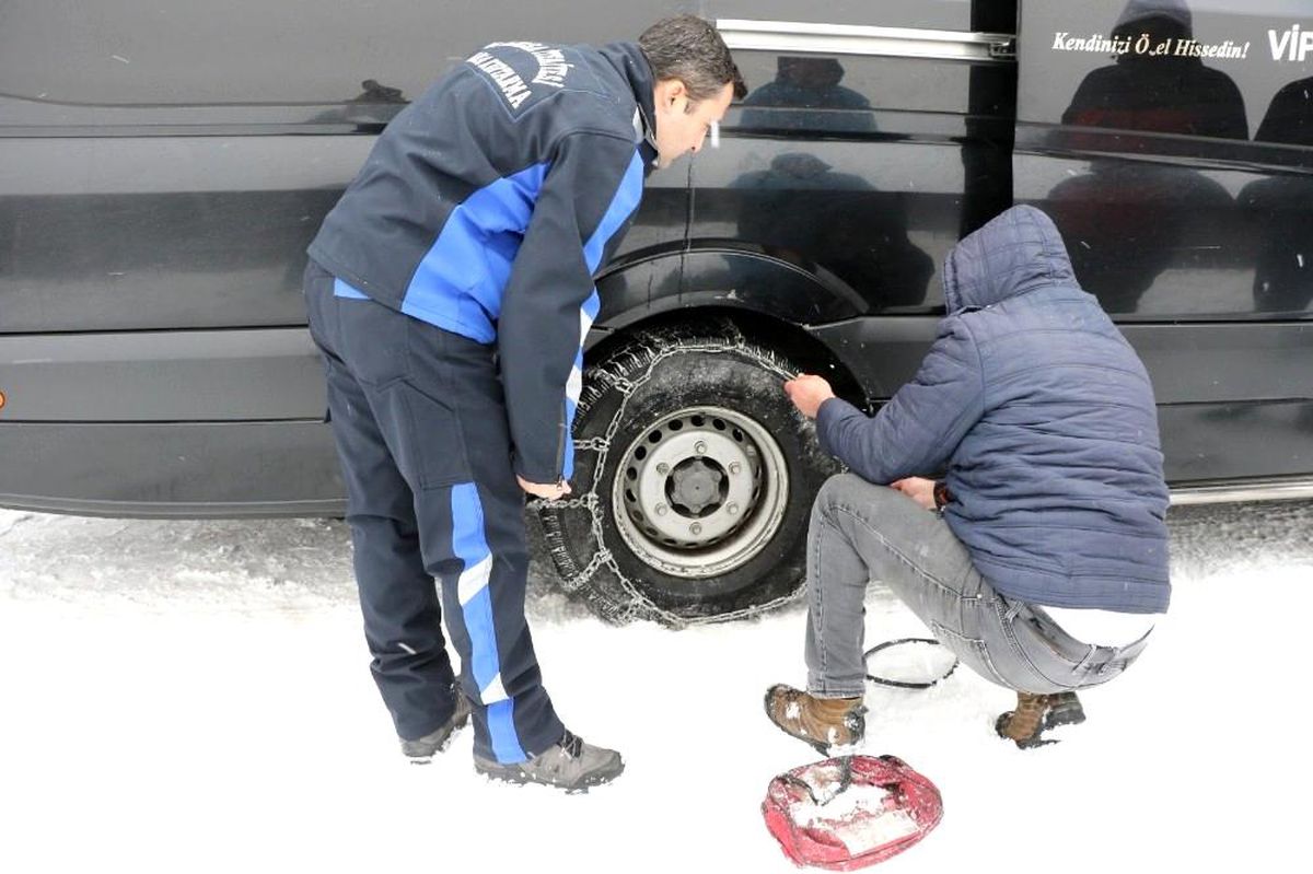 Manisa itfaiyesinden kış tatbikatı