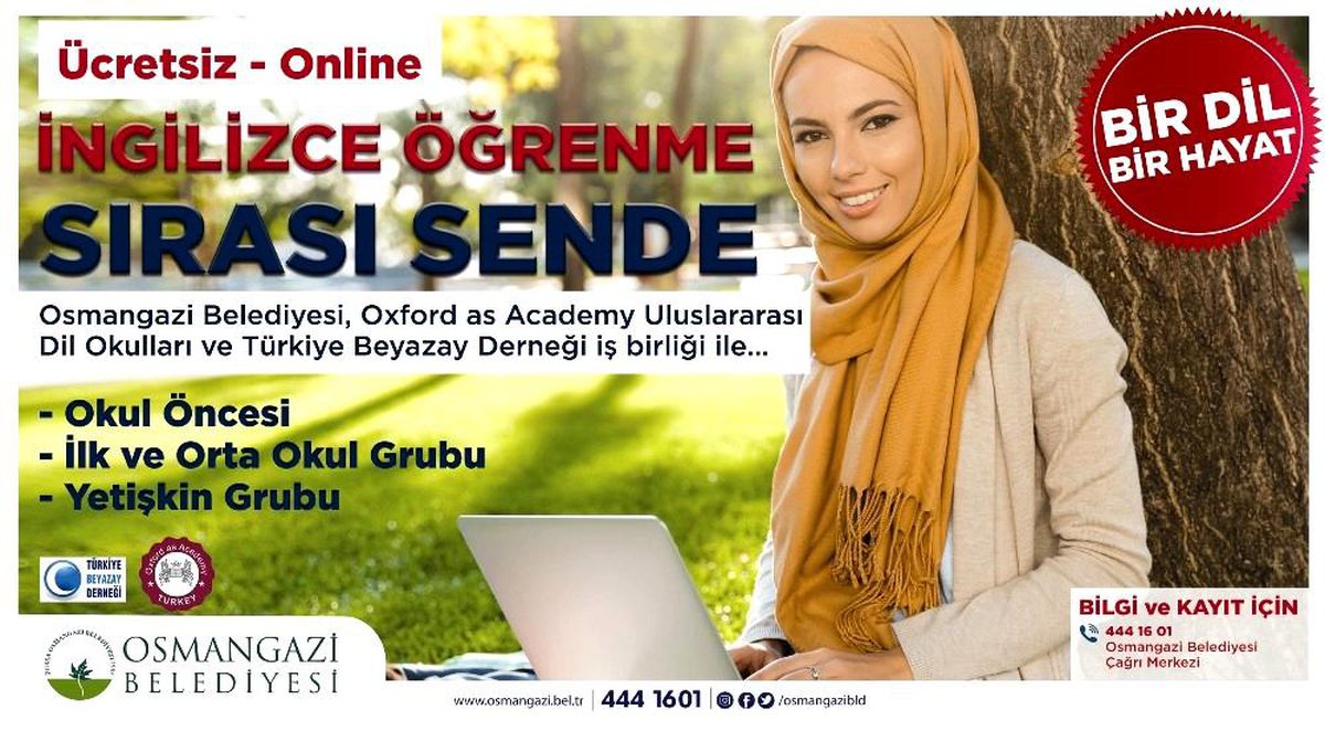Osmangazi\'den online İngilizce kursu