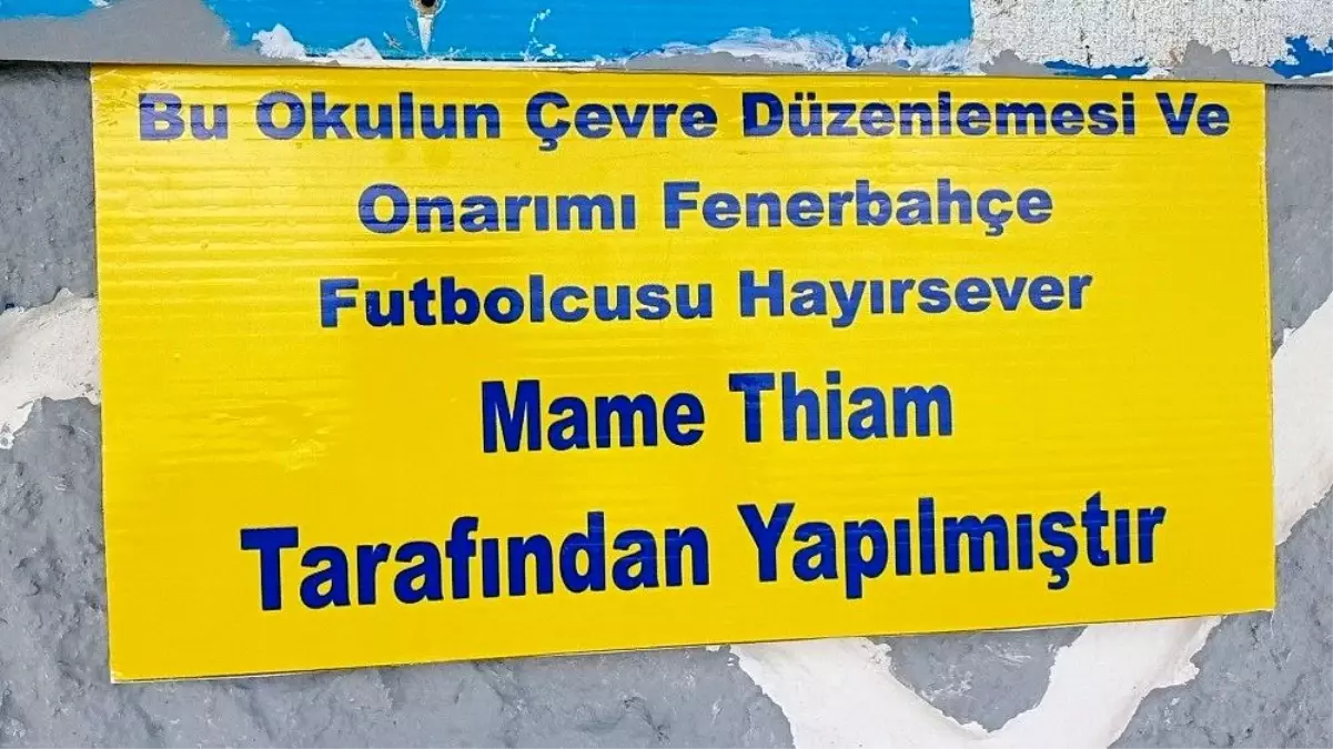 Thiam'ın yenilettiği okulda yüzler gülüyor