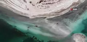 Azalan yağışlar, Salda Gölü'nü kuruma tehlikesi ile karşı karşıya bırakıyor