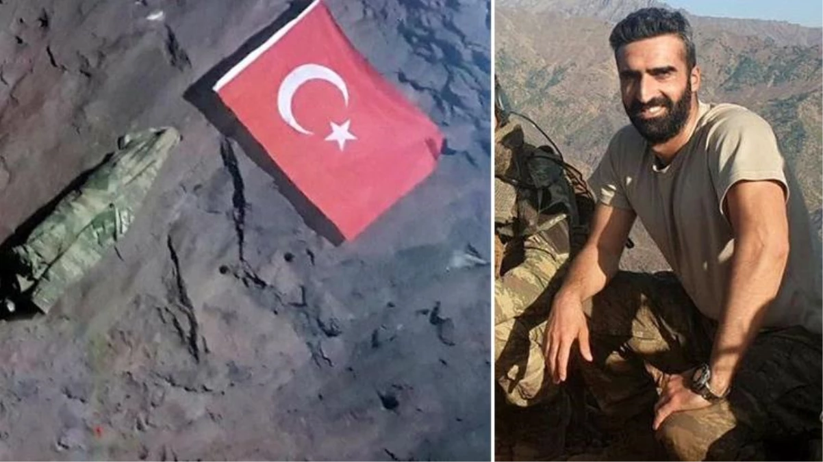 Gara\'da şehit düşen Yüzbaşı Burak Coşkun, PKK elebaşı Karayılan\'ın mağarasına Türk bayrağı asmış