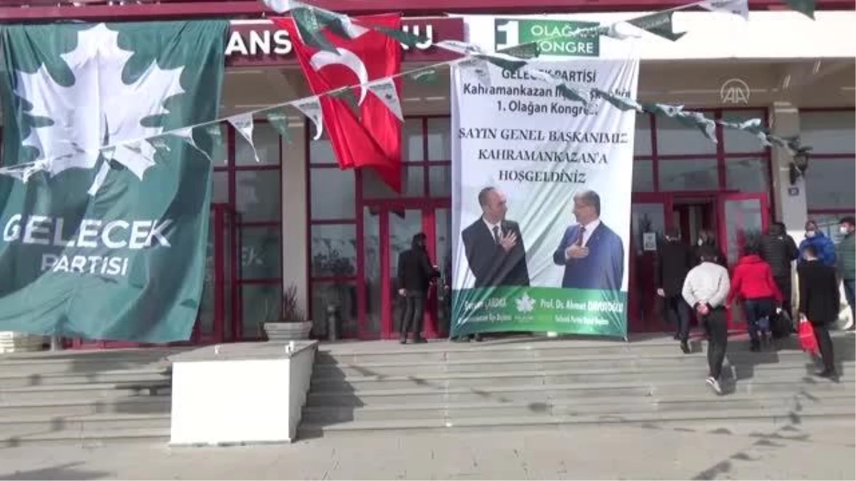 Gelecek Partisi Genel Başkanı Davutoğlu partisinin Kahramankazan İlçe Kongresine katıldı