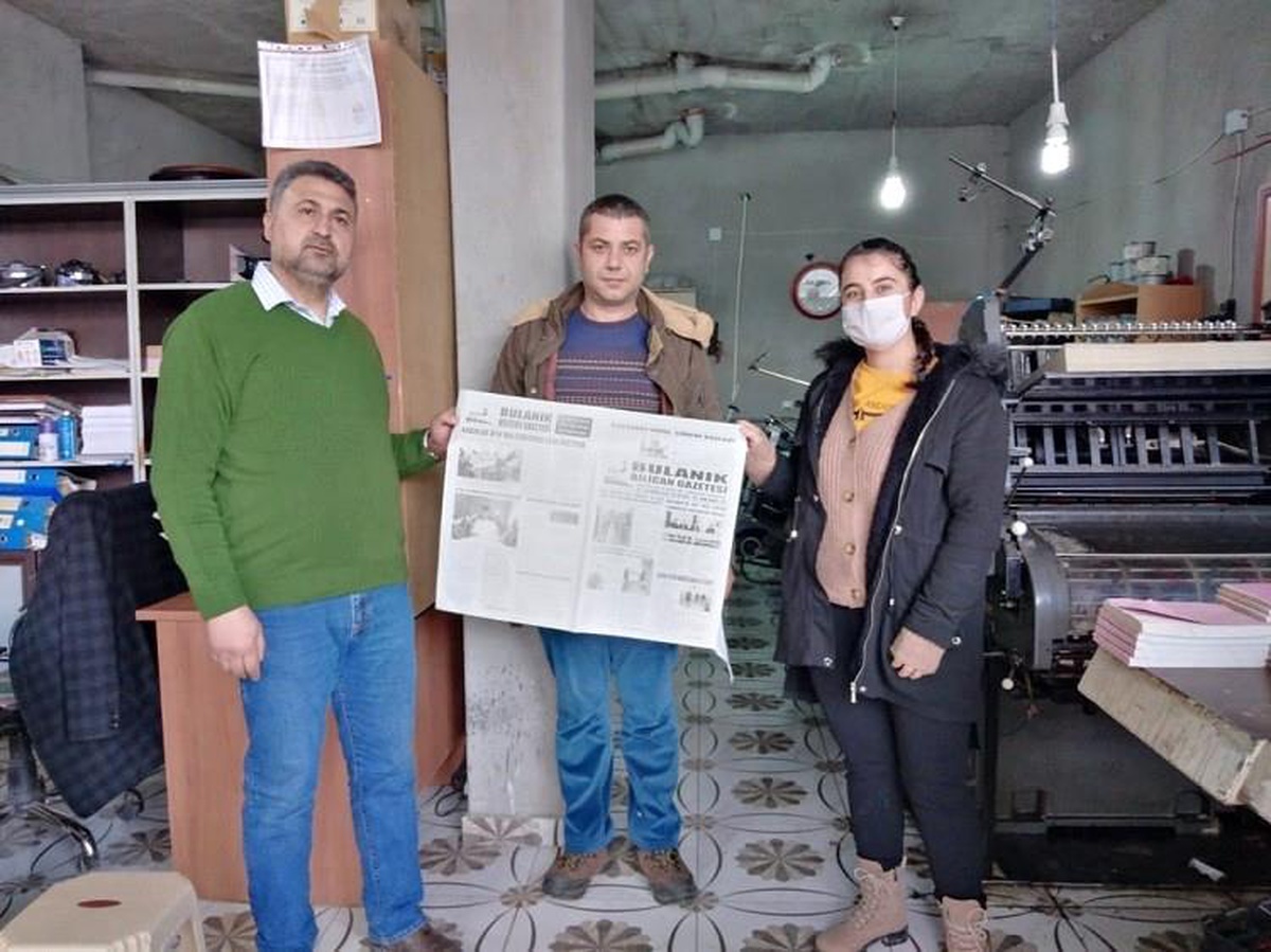 Öğrenciler Bulanık\'taki gazetecilerle röportaj yaptı