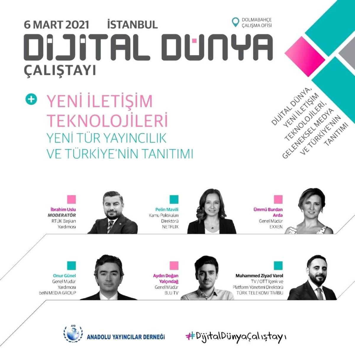 Yerel, ulusal ve uluslararası medya Dijital Dünya Çalıştayı\'nda buluşacak
