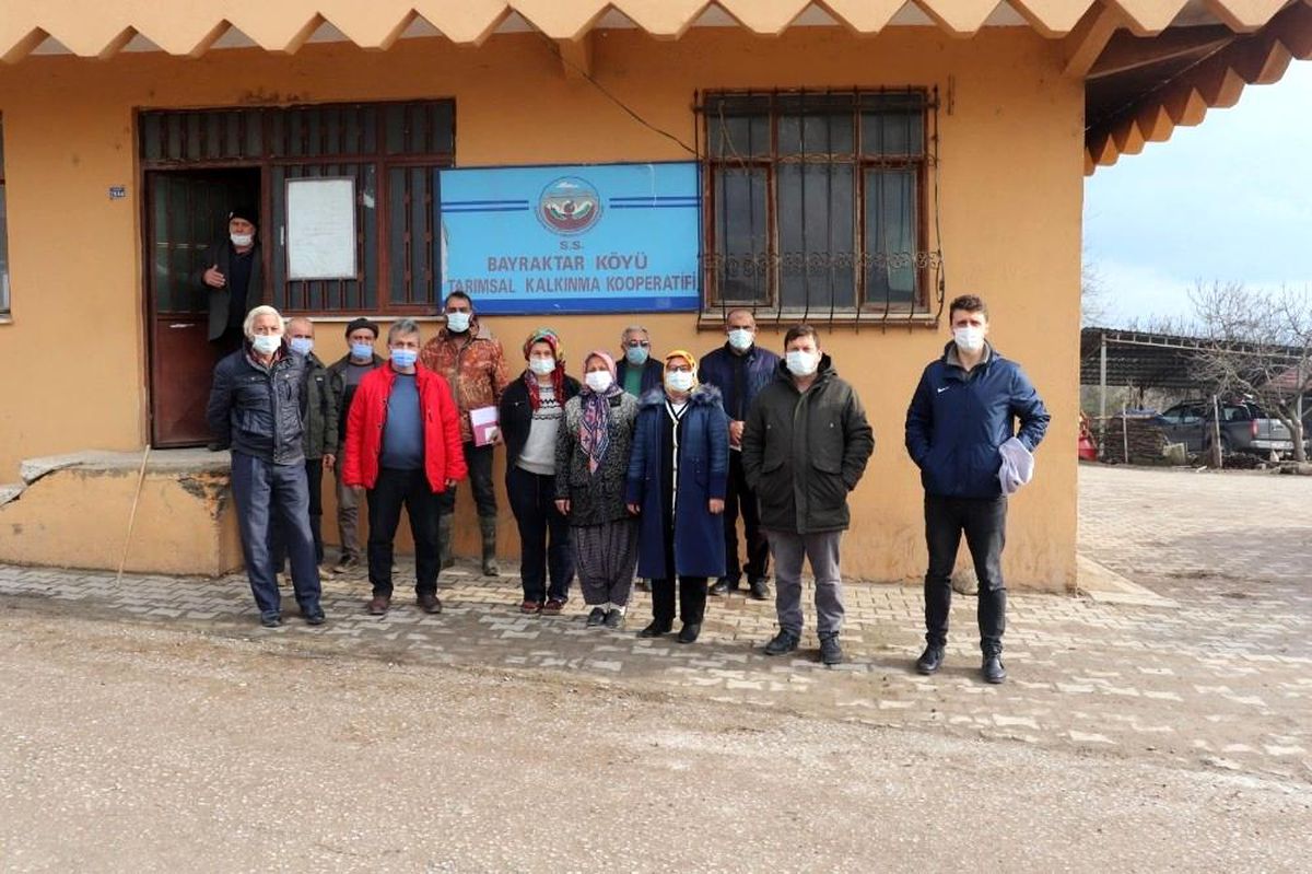 Bayraktar köyünde biberiye ekimi teşvik edildi