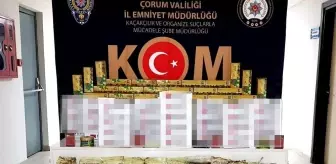 Son dakika haber... Çorum polisinden kaçak tütün operasyonu