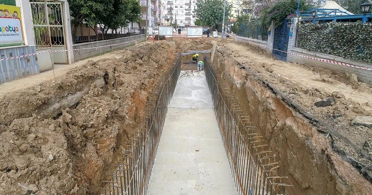 Gazi Mahallesi yağmursuyu hattına kavuşuyor