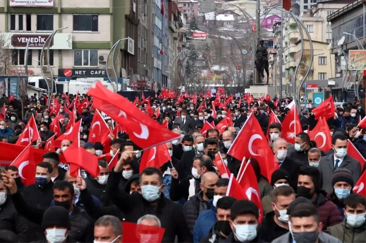 Hakkari teröre karşı tek yürek oldu