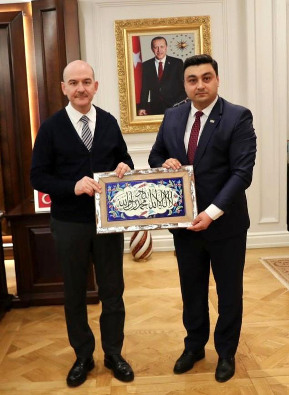 Son dakika haberi: İçişleri Bakanı Soylu\'ya anlamlı ziyaret