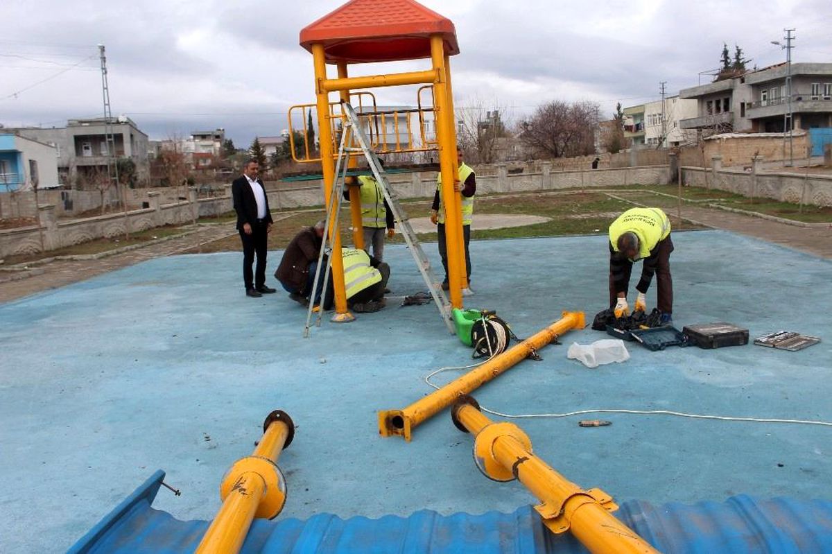 Kahta\'daki parklar yenileniyor