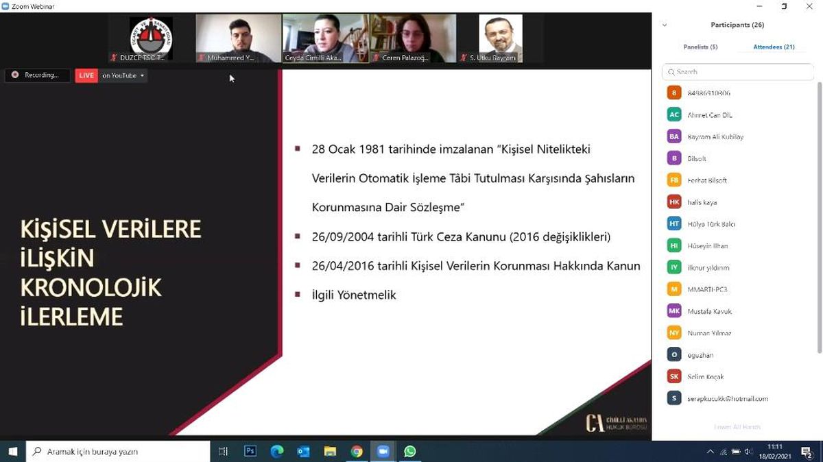 KVKK semineri tamamlandı