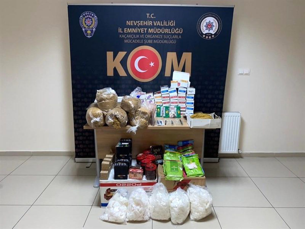 Nevşehir\'de bağ evinde kaçak tütün ele geçirildi