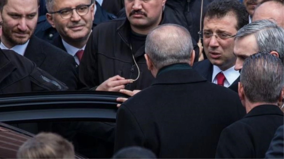 Topbaş\'ın cenazesinde Erdoğan ile görüşen İmamoğlu, iki talebini iletti
