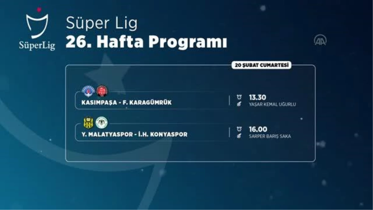 (VİDEO GRAFİK) - Süper Lig\'de 26. haftanın programı