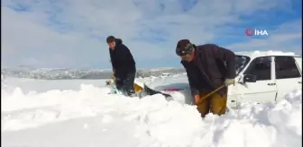 Ailesine yardım için gittiği yaylada mahsur kaldı
