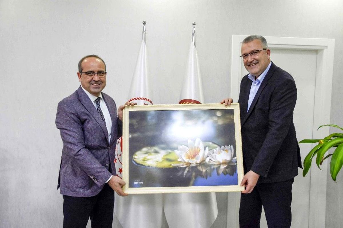 Başkan Özkan\'dan Gülmüş\'e hayırlı olsun ziyareti