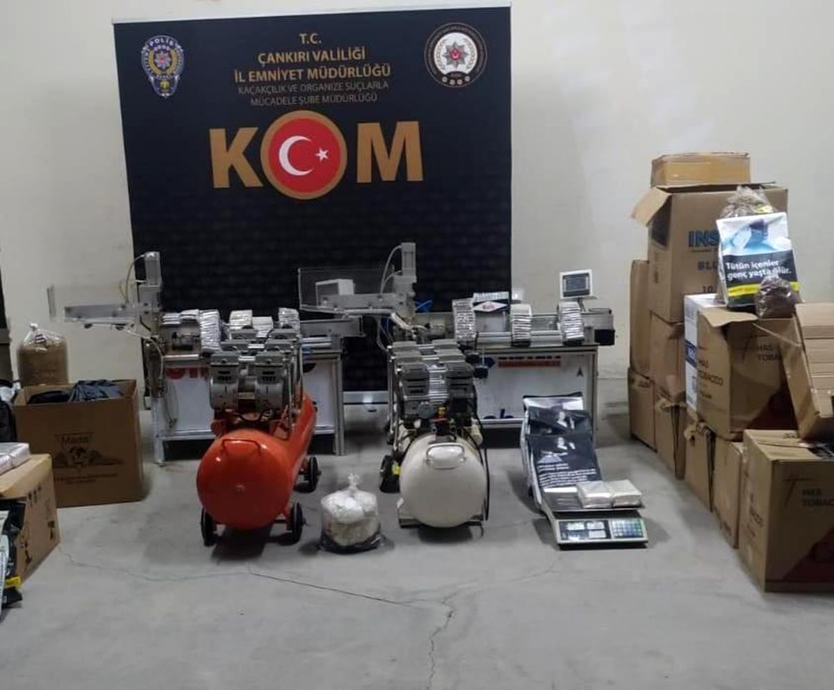 Çankırı\'da kaçak tütün operasyonu: 190 kilogram ele geçirildi