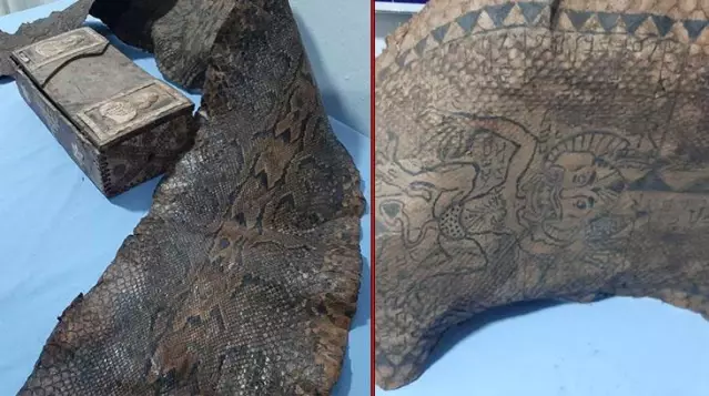 Ekipler suçüstü yakaladı! Orta Çağ'dan kalma İbranice yazıların bulunduğu piton derisi ele geçirildi