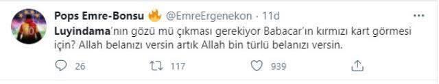 Luyindama'nın kanlar içinde kaldığı pozisyonda kırmızı kart çıkmadı! Taraftar çıldırdı