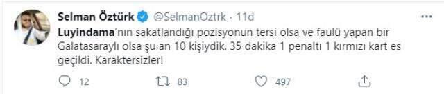 Luyindama'nın kanlar içinde kaldığı pozisyonda kırmızı kart çıkmadı! Taraftar çıldırdı