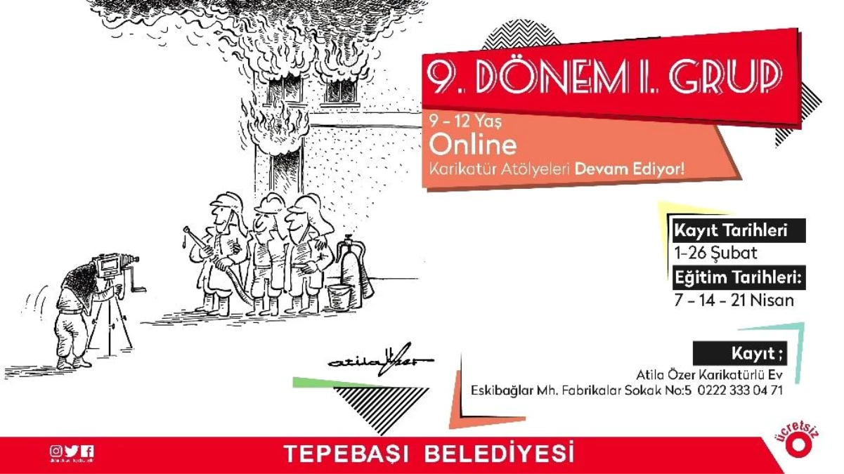 Online Karikatür Atölyeleri için kayıtlar devam ediyor