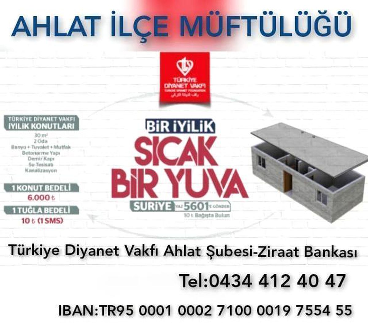 Ahlat Müftülüğünden Suriyeli mülteciler için sıcak yuva