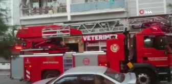 Bergama'da bir apartman dairesinde çıkan yangın korkuttu