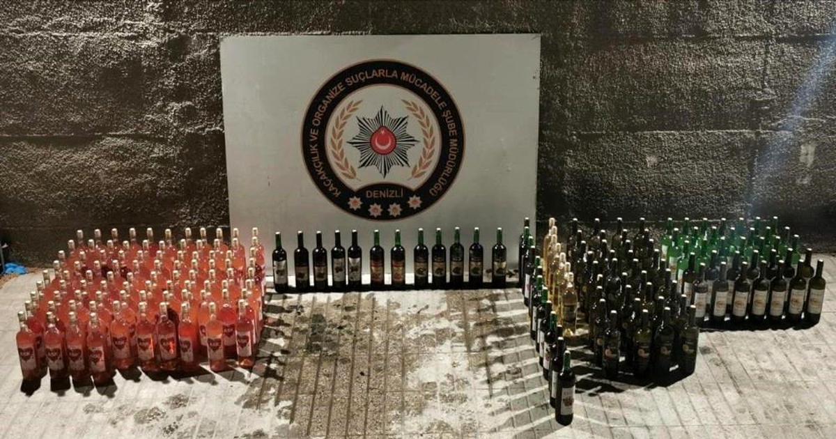 Denizli\'de 8 alkol ve eşya kaçakçısı yakalandı
