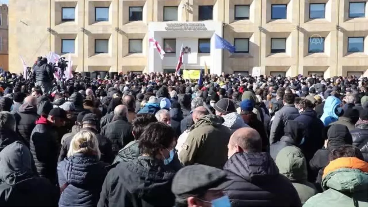 Gürcistan\'da ana muhalefet lideri Melia\'nın gözaltına alınmasının ardından başlayan protesto sona erdi