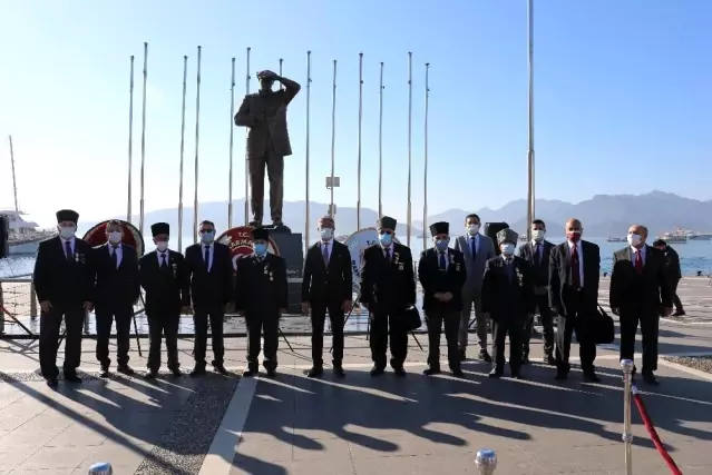 Atatürk'ün Marmaris'e gelişinin 86.yılı törenle kutlandı