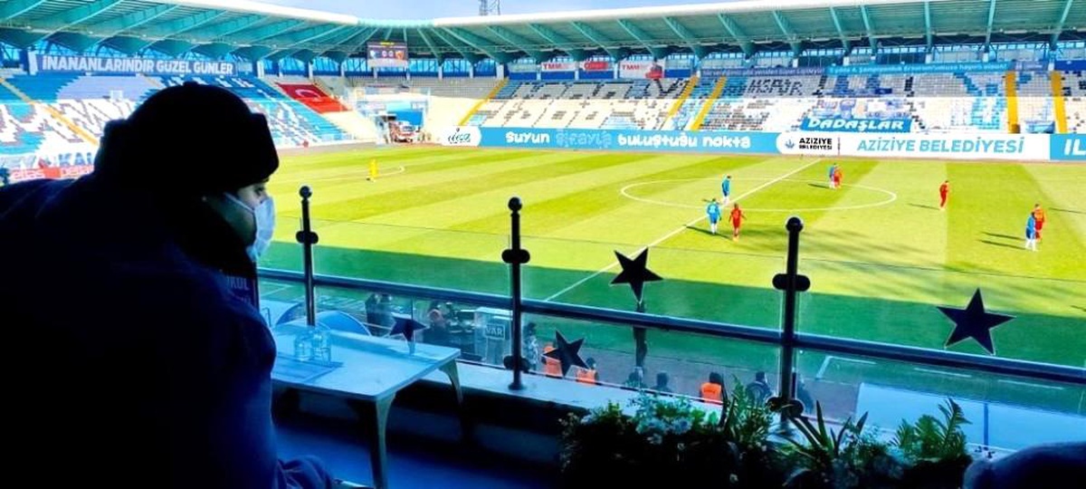 Aziziye\'den Erzurumspor\'a hep destek, tam destek