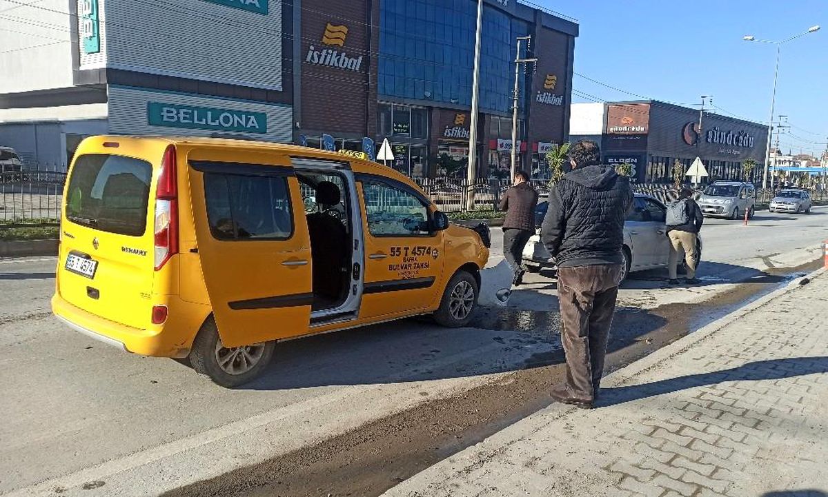 Son dakika haberi! Bafra\'da zincirleme kaza: 1 yaralı