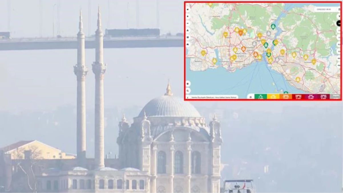 İstanbul\'da korkutan görüntü! Hava kirliliği Sultangazi, Aksaray, Esenler, Bağcılar ve Kadıköy\'de "hassas" seviyeye ulaştı