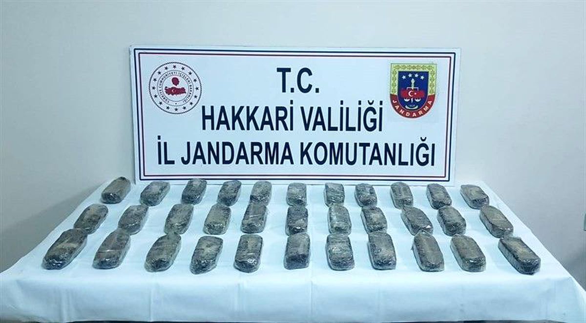 Hakkari\'de 15 kilo 643 gram eroin ele geçirildi