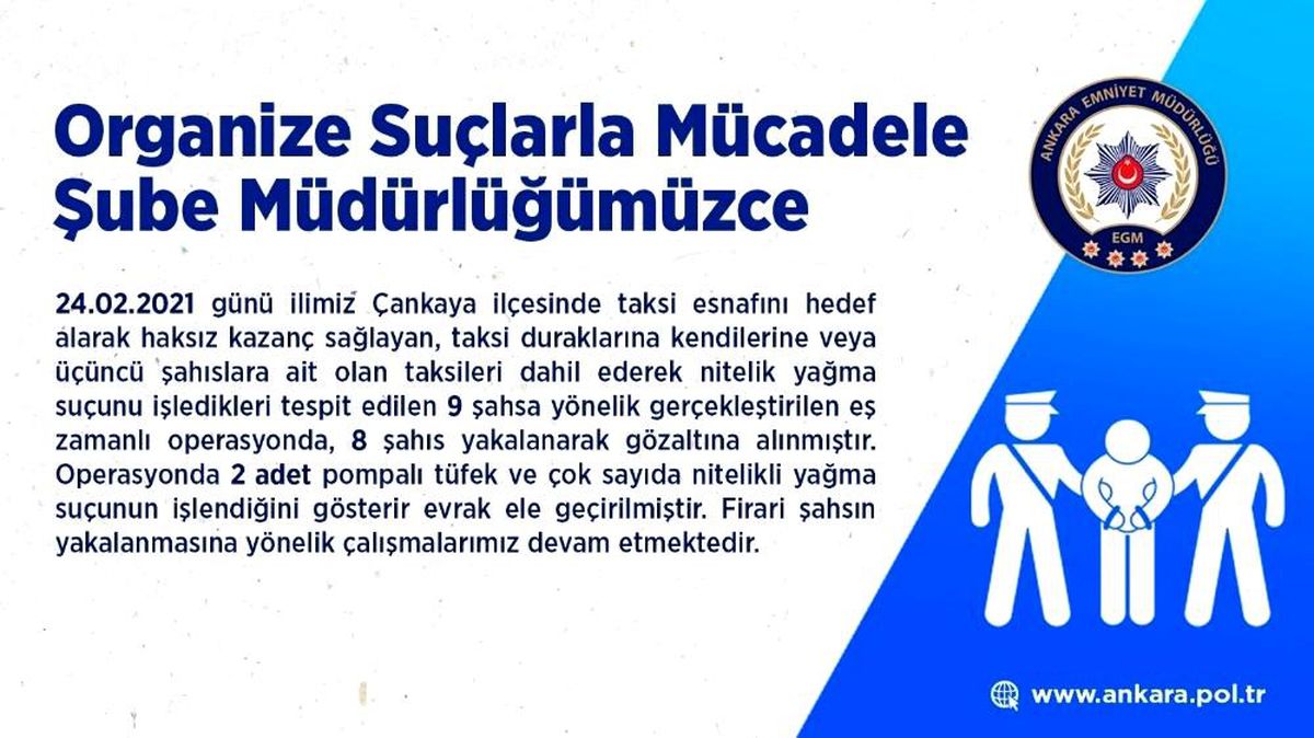 Son dakika haber! Ankara\'da taksicilere dadanan şehir eşkıyalarına operasyon