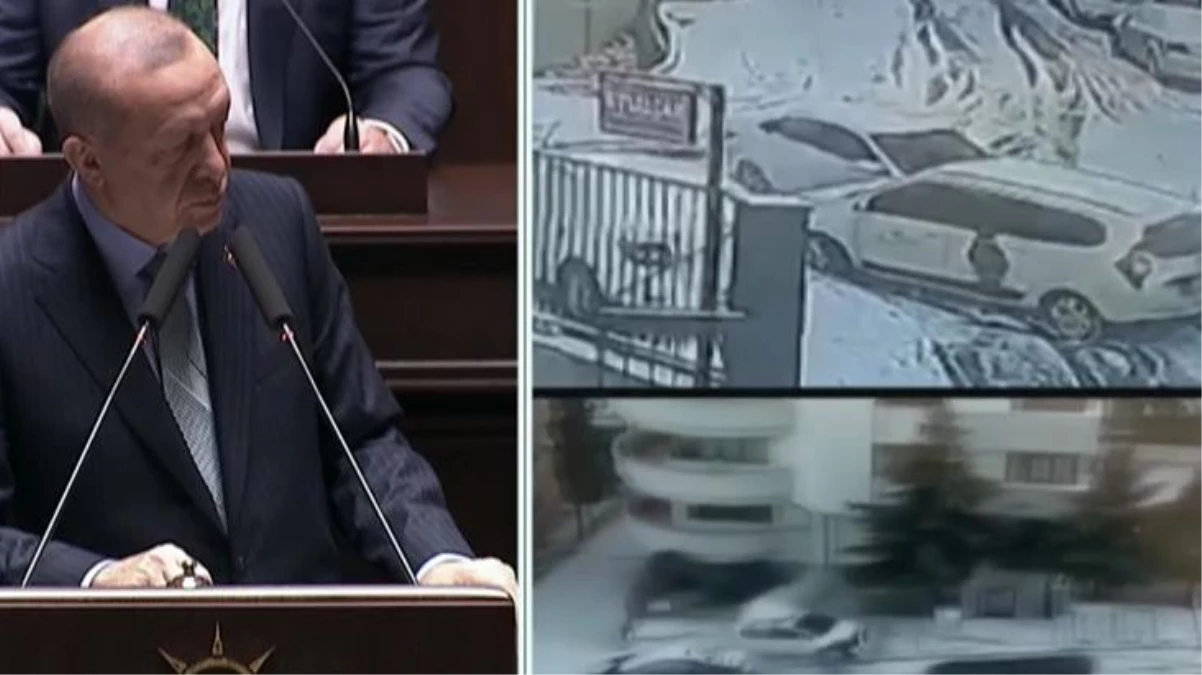 Cumhurbaşkanı Erdoğan, parti grubunda kar yağışı sonrası yaşanan olumsuzlukların videosunu izletti