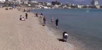 Didim'de güneşli hava sahili hareketlendirdi