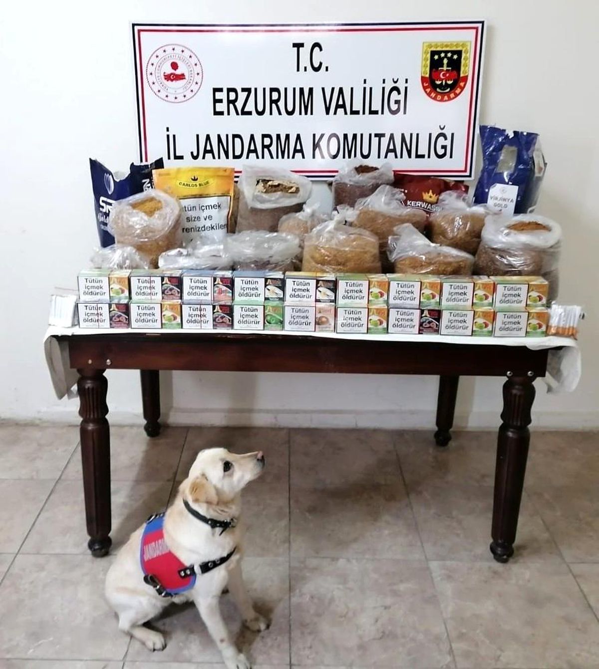 Erzurum\'da kaçak sigara operasyonu