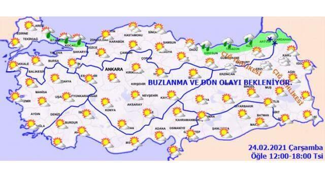 Meteoroloji il il sıraladı! Sağanak yağış, yağmur ve don uyarısı